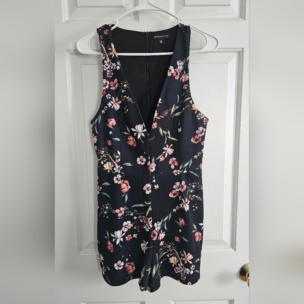 Kendall & Kylie Floral Sleeveless Romper